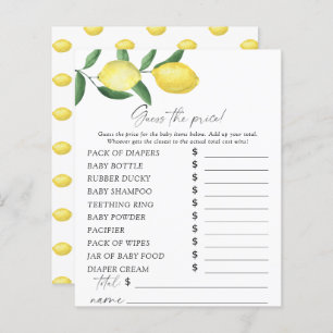 Papier Citrus citrons - Devinez le prix Jeu