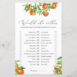 Papier Citrus Orange Fruits d'été Plairait-elle à jouer