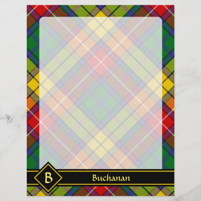 Papier Clan Buchanan Tartan (Devant)