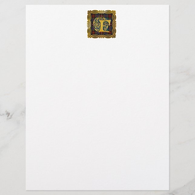 Papier Clan Fraser Ancienne Tartan (Devant)