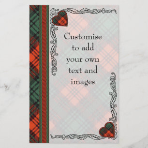 Papier Clan Kerr Plaid Scottish tartan