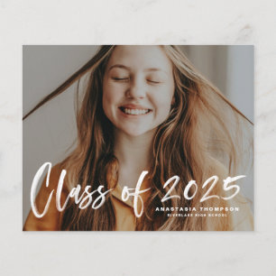 Papier Classe de 2025 Faire-part de graduation