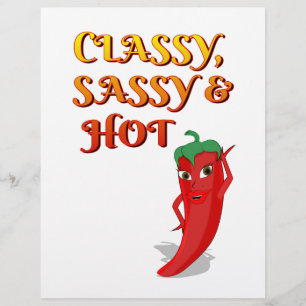 Papier Classé Sassy Et Hot Pepper Diva
