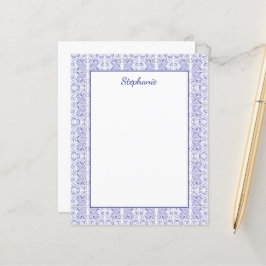 Papier Classic Navy Blue Bunny Rabbit Birds Personnalisé