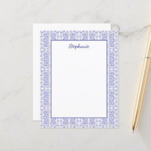 Papier Classic Navy Blue Bunny Rabbit Birds Personnalisé