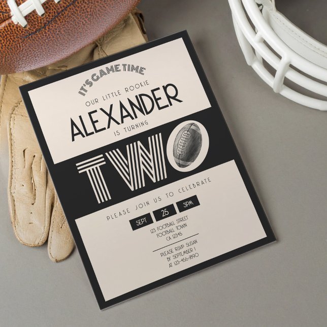 Papier Classic Retro Black Football Budget 2e anniversair (Créateur téléchargé)