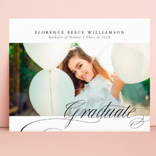 Papier Classy Formal Calligraphy Photo College Graduation