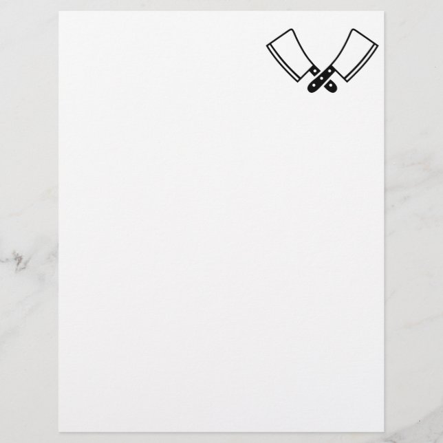 Papier Clavier de boucher (Devant)