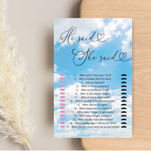 Papier Cloud 9 Il Dit Qu'Elle Dit Devine Qui A Dit Qu'Il 