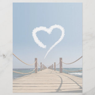 Papier Cloud en forme de coeur sans fin