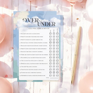 Papier Cloud Neuf Dreamover Sous Pastel Jeu de Guessing