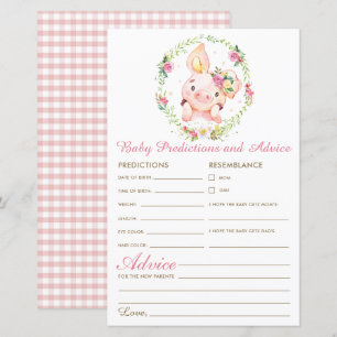 Papier Cochon rose mignon Piglet prédictions et conseils