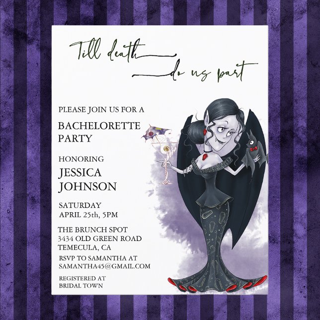 Papier Cocktail de la soirée Vampire Bachelorette Hallowe (Créateur téléchargé)