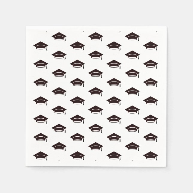 Papier Cocktail Napkins für eine Graduierungsparty Serviette (Vorderseite)