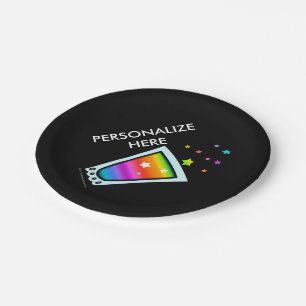 PAPIER-COCKTAILPLATTEN - SCHUSSGLAS-DESIGN PAPPTELLER