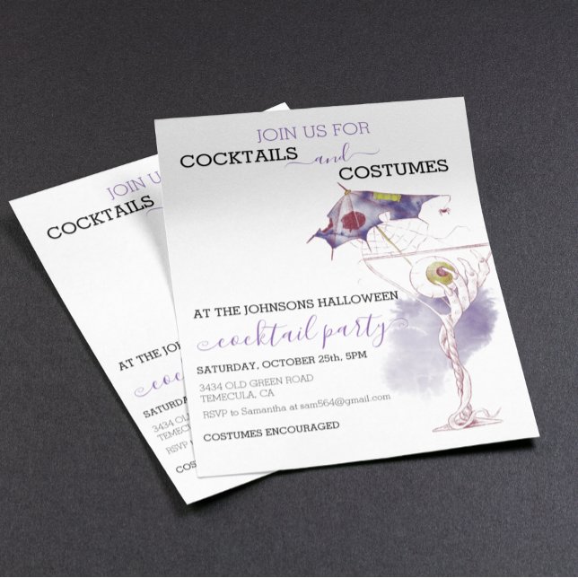 Papier Cocktails Costumes Budget du parti Halloween (Créateur téléchargé)