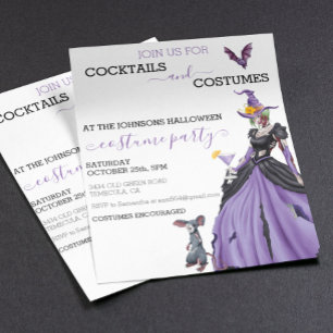 Papier Cocktails Costumes Halloween Party Princess Witch