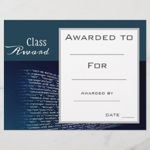 Papier Codage des prix de classe et étudiant en technolog