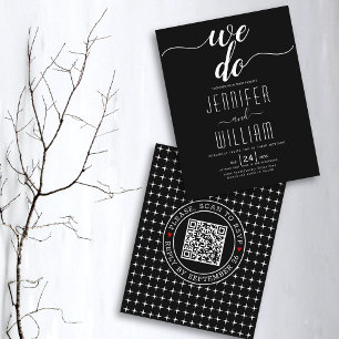 Papier Code QR BUDGET Nous organisons une invitation de m