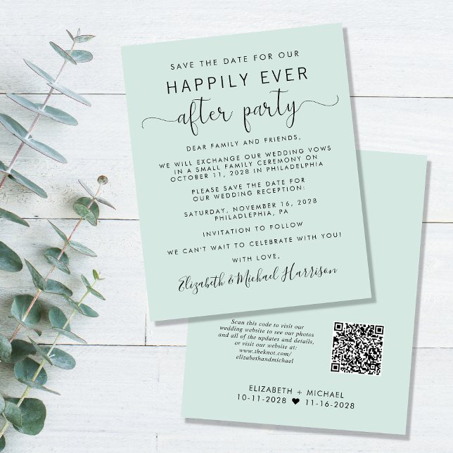 Papier Code QR de mariage à budget pour réception Save th (Créateur téléchargé)