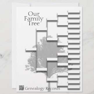 Papier Code QR généalogique de l'arbre généalogique de la