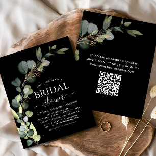 Papier Code QR pour Invitation de Mariage Économique avec