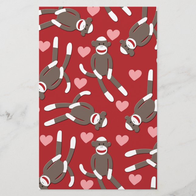 Papier Coeurs de singe de choq (Devant)