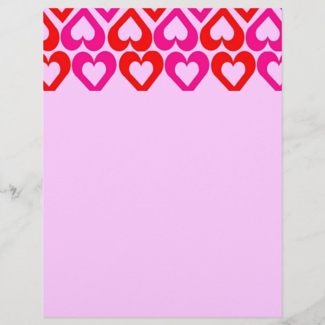 Papier Coeurs ouverts (Devant)