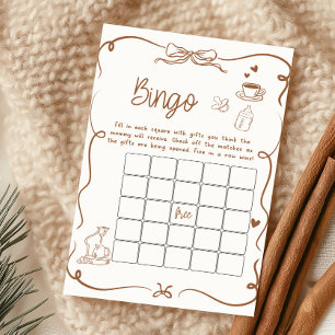 Papier Coffee Baby est un jeu de bingo pour Baby Shower