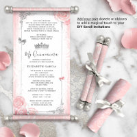 Coing argent rose clair do-it-yourself Scroll Invi