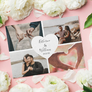 Papier Collage de photos budgétaires Invitations de maria