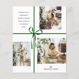 Papier Collage photo BUDGET Green Box Ruban Noël