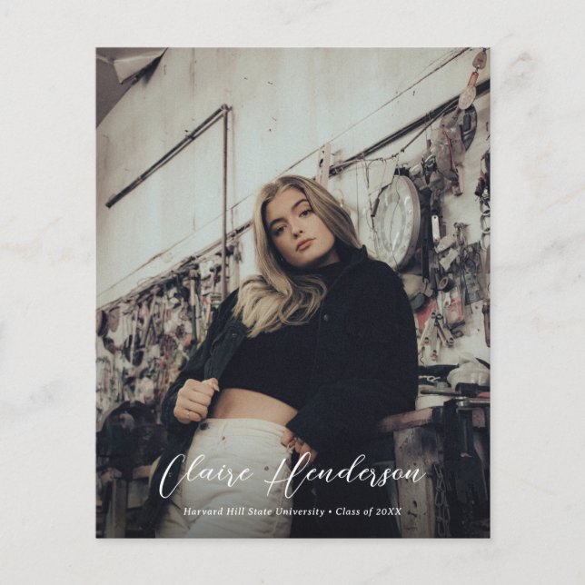 Papier Collage photo couleur noir budget Graduation (Devant)