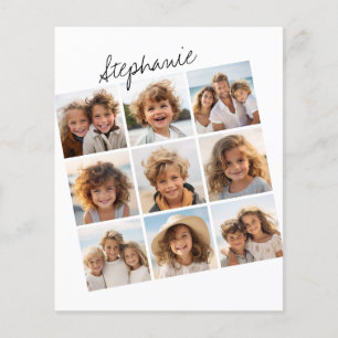 Papier Collage photo de 9 Carrés - noir et blanc