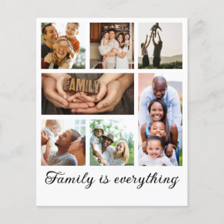 Papier Collage photo de famille Réunion cadeau parfait