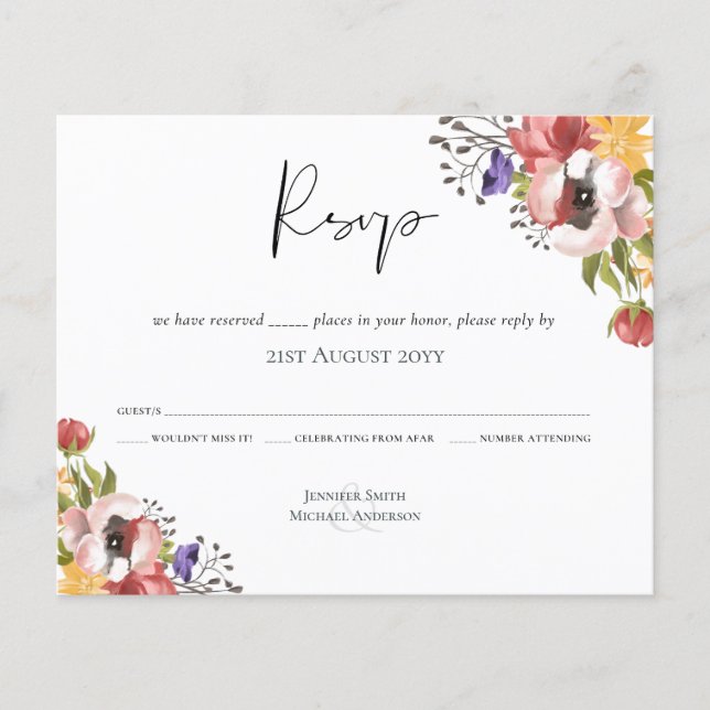 Papier Collection de Mariages de couleurs de automne rust (Devant)