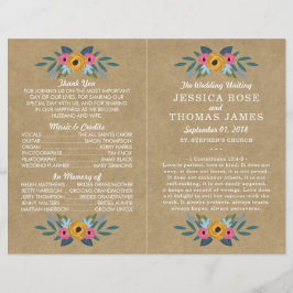 Papier Collection de Mariages de couronnes florales Kraft