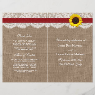 Papier Collection de Mariages de tournesol rustique - Rou