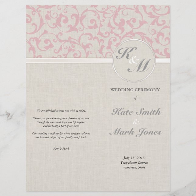 Papier Collection de Mariages rose SmartElegance (Devant)