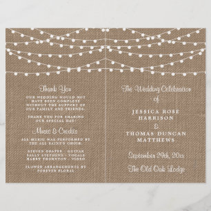 Papier Collection de Mariages Rustic Burlap