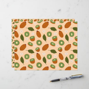Papier Collection de Motifs de paniers de fruits - Kiwi