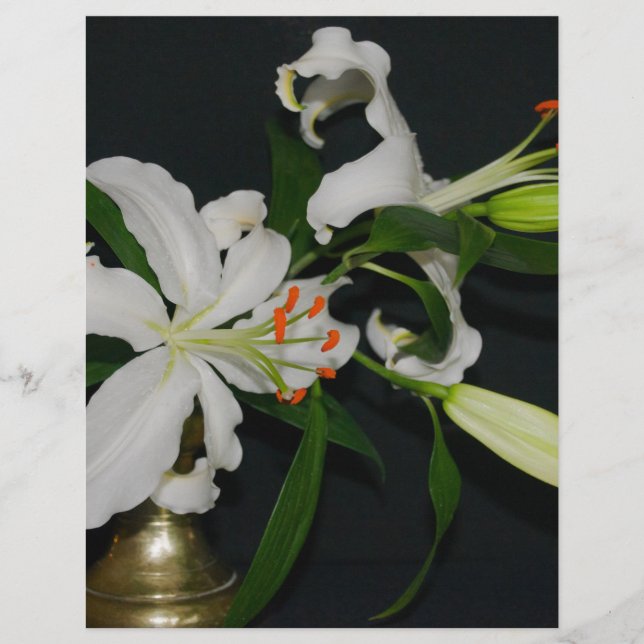 Papier Collection Irlandaise de laiton et de fleurs (Devant)