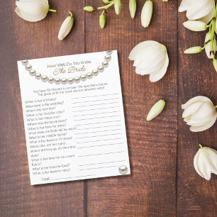 Papier Collier de perle Comment bien savez-vous le jeu Ma