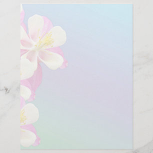 Papier Colonne rose et blanc