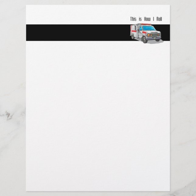 Papier Comment je déplace l'ambulance (Devant)