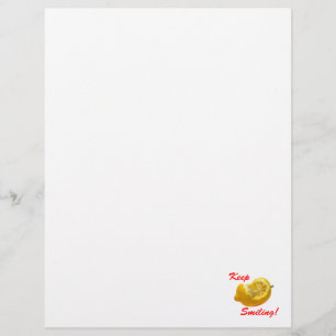 Papier Composition de citron Continuez à sourire !