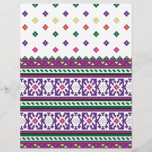 Papier Conception d'art populaire géométrique coloré avec