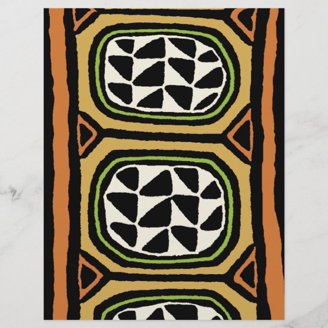 Papier Conception de textile Kuba africain (Devant)