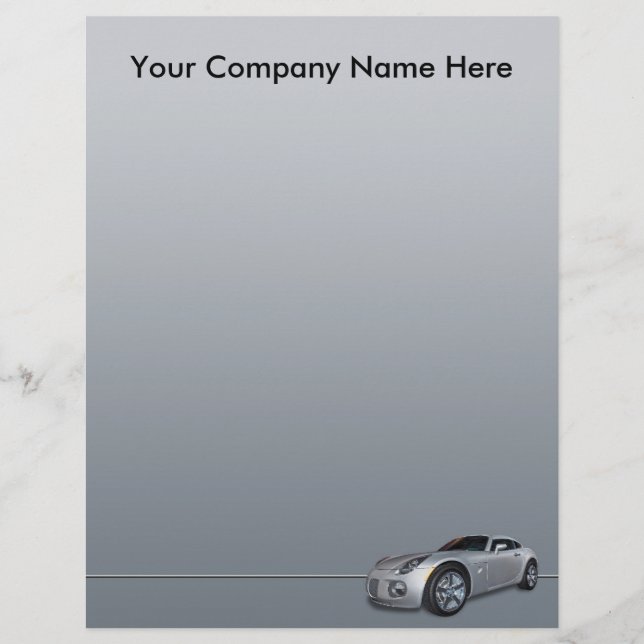 Papier Concessionnaire automobile (Devant)