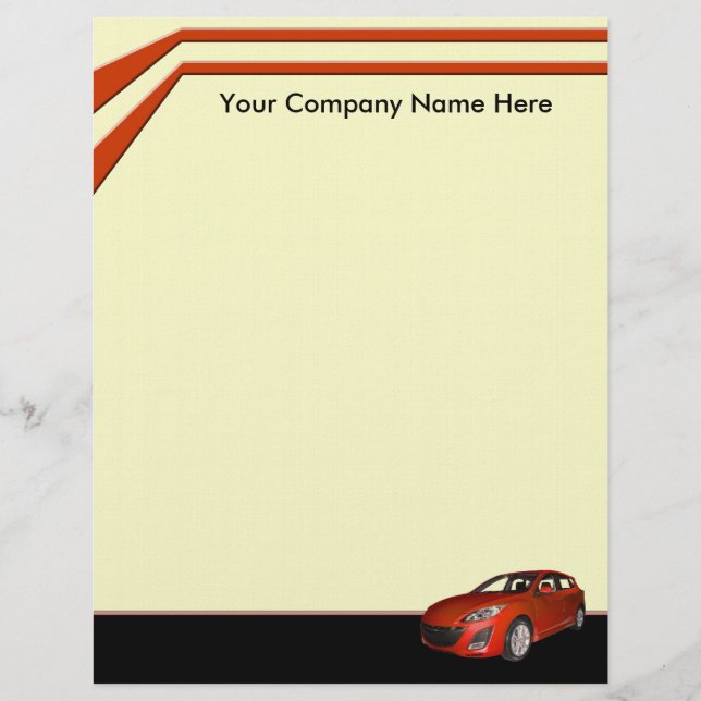 Papier Concessionnaire automobile (Devant)